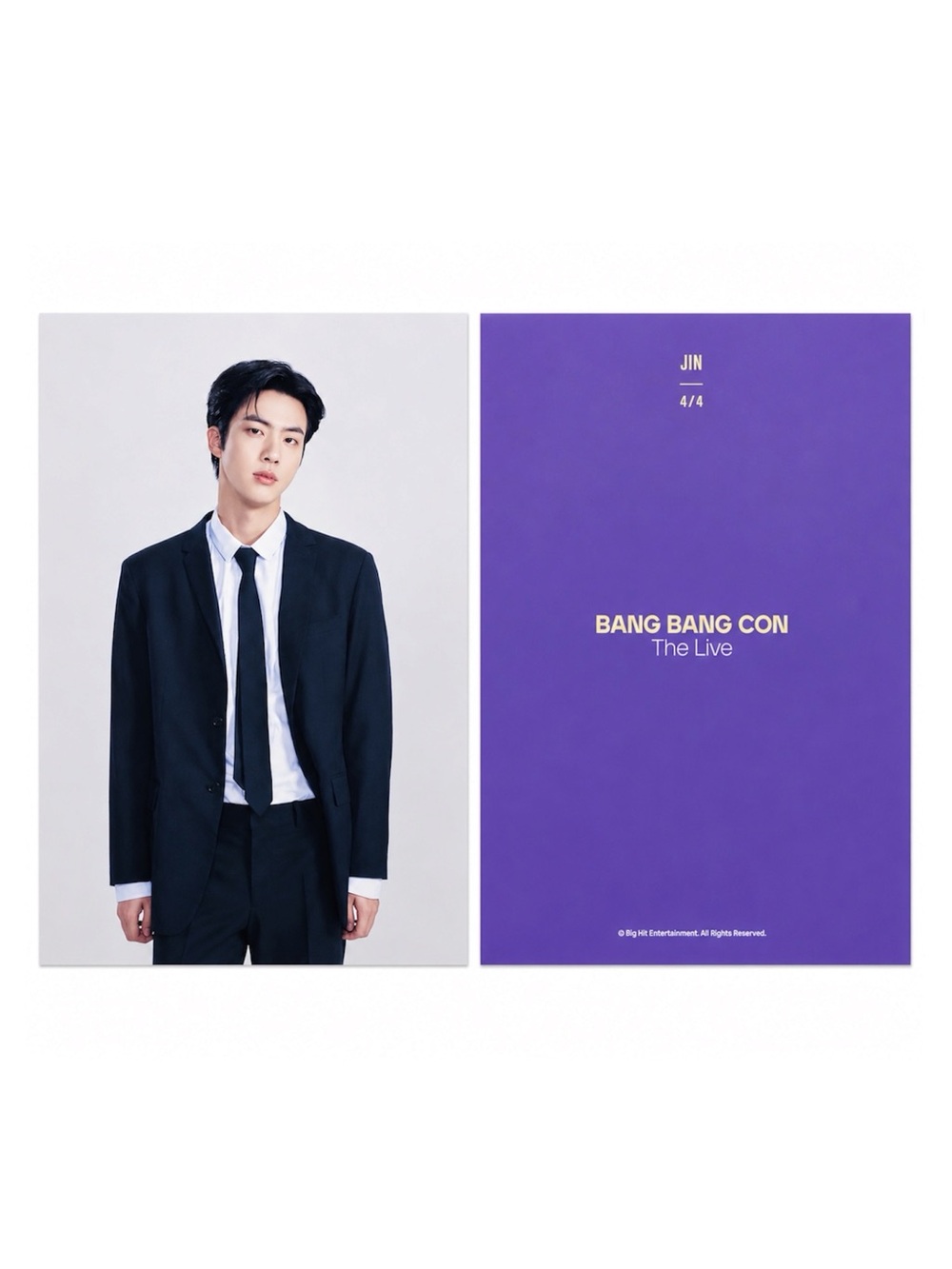BTS BANG BANG CON PHOTO SET JIN 4/4 (1PC) - BRAND NEW